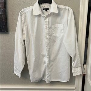 🤍Boys George Crisp White Collared Shirt🤍